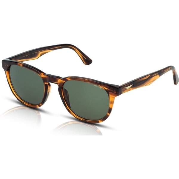 Police Origins Lite 31 SPLP22 Men's Sunglasses 0836 Shiny Striped Brown/Green