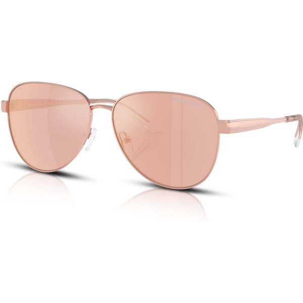Michael Kors Biarritz MK1160 Women's Sunglasses 11086X Rose Gold/Rose Gold Mirror