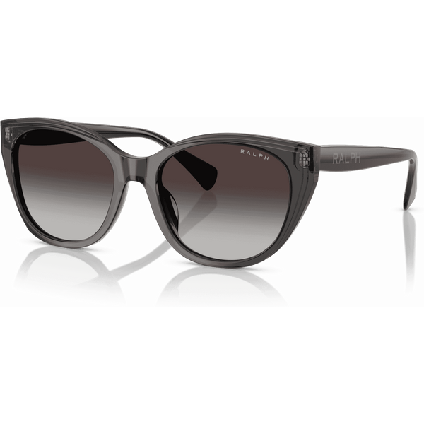 Ralph by Ralph Lauren RA5324U Women's Sunglasses 55368G Shiny Transparent Black/Grey Gradient
