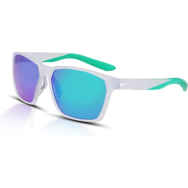 Nike Maverick M EV1095 Sunglasses 013 Matte Pure Platinum/Green Mirror