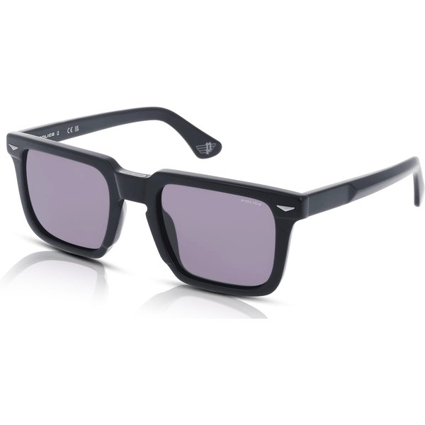 Police Monument 6 SPLL88E Men's Sunglasses 700V Shiny Black/Smoke
