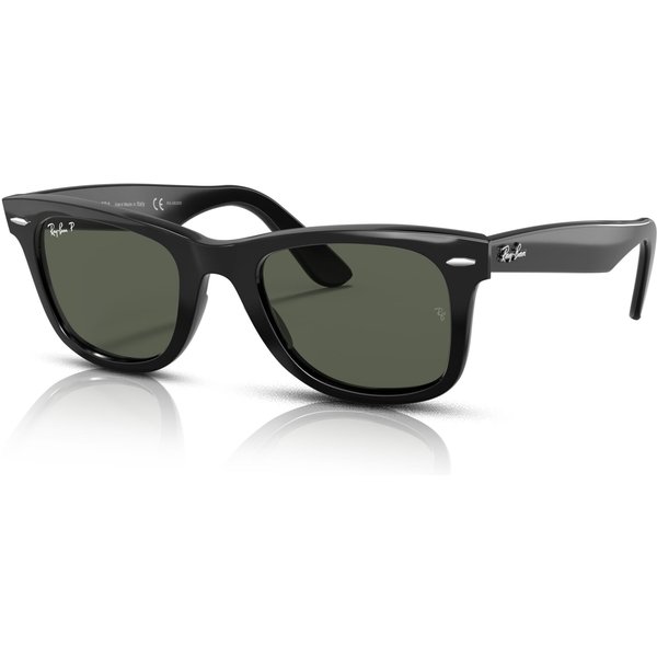 Ray-Ban Wayfarer RB2140 Sunglasses 901/58 Black/Green Polarised 50mm