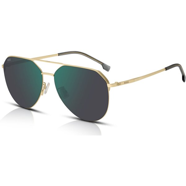 Boss 1795/F/S Men's Sunglasses AOZ/MT Matte Gold/Green Mirror