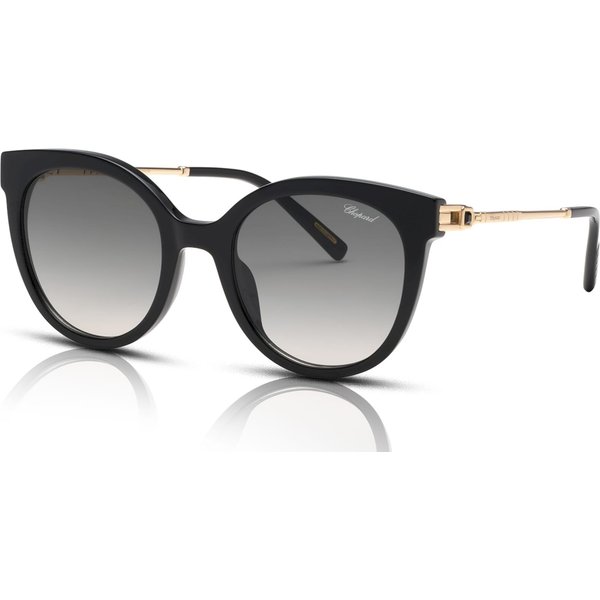 Chopard SCH405S Women's Sunglasses 0700 Shiny Black/Smoke Gradient