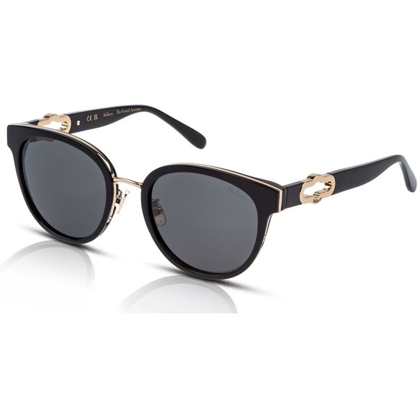 Mulberry Amberley SML285 Women's Sunglasses 0BLK Black Super Black/Smoke