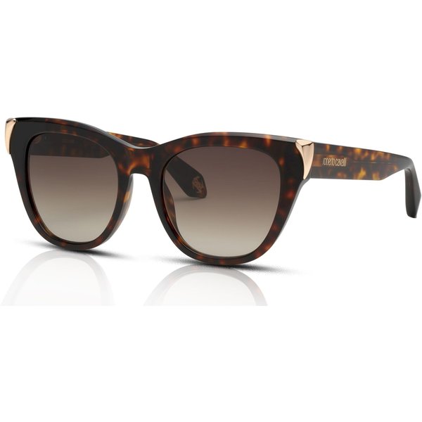 Roberto Cavalli SRC095M Women's Sunglasses 0743 Shiny Brown-Yellow Havana/Brown Gradient