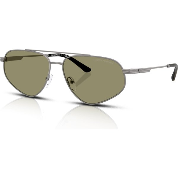 Emporio Armani EA2156 Men's Sunglasses 30032A Matte Gunmetal/Green
