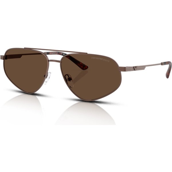 Emporio Armani EA2156 Men's Sunglasses 300673 Matte Bronze/Dark Brown