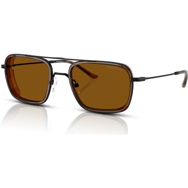 Emporio Armani EA2162 Men's Sunglasses 300163 Matte Black/Dark Bronze