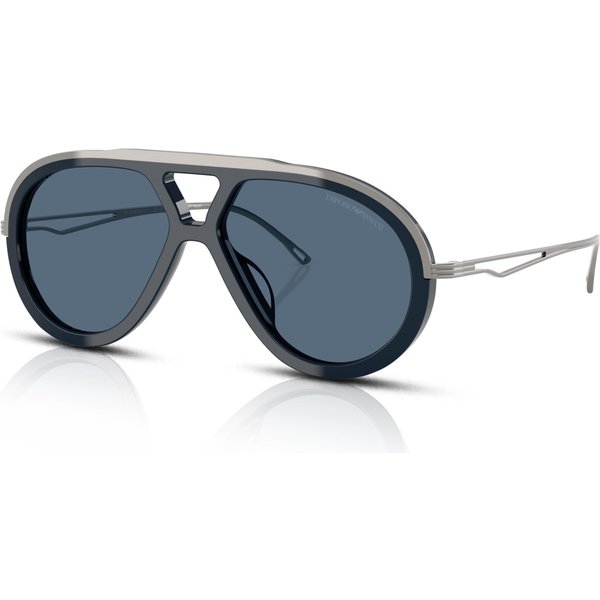 Emporio Armani EA4242U Men's Sunglasses 621380 Shiny Blue/Blue