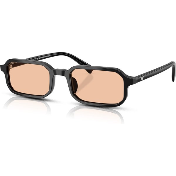 Emporio Armani EA4253U Men's Sunglasses 501793 Shiny Black/Light Orange