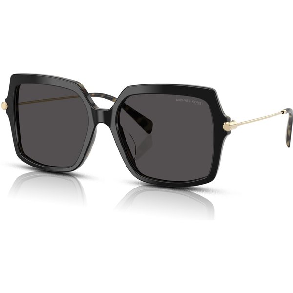 Michael Kors Quogue MK2247U Women's Sunglasses 395087 Black/Amber Tortoise/Dark Grey Solid