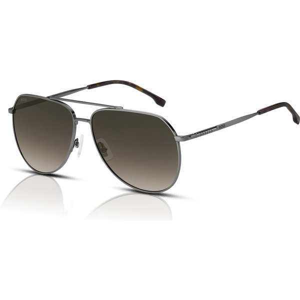 Boss 1447/S Men's Sunglasses KJ1/86 Dark Ruthenium/Black/Brown/Green Antireflective