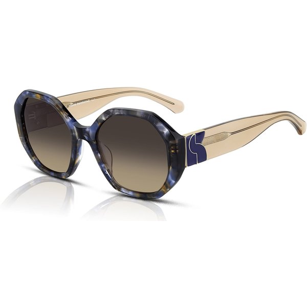Kate Spade KS FLYNNIE/G/S Women's Sunglasses 4FK/PR Blue Havana Brown/Grey Brown Doubleshade