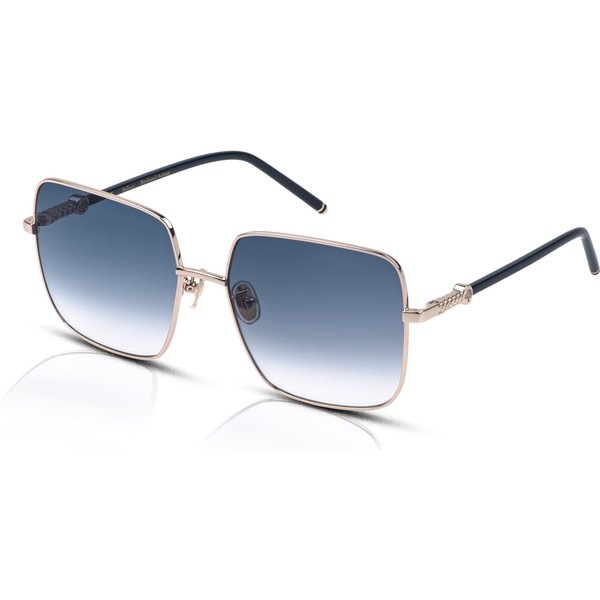 Mulberry Flora SML287 Women's Sunglasses 594Y Shiny Light Gold/Blue Gradient