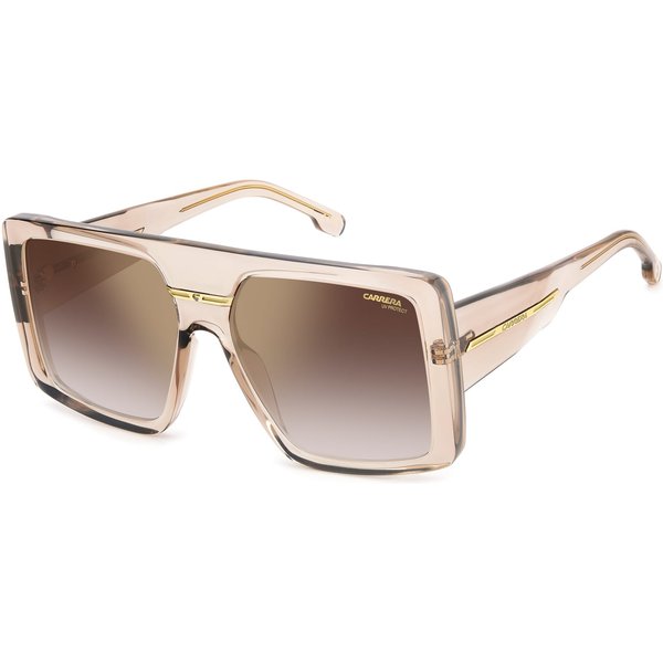 Carrera Victory C 13/S Women's Sunglasses FIB/YK Beige Gold/Gold Mirror On Burgundy Gradient