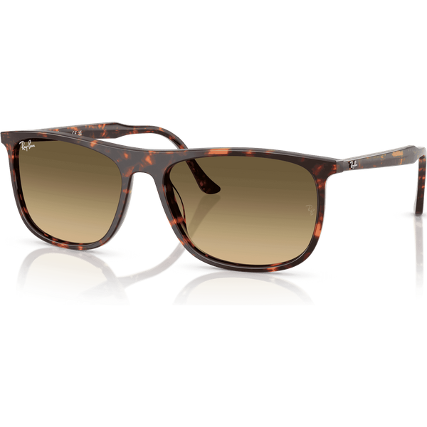 Ray-Ban RB2216 Sunglasses 14290A Havana Red Tortoiseshell/Brown Vintage Gradient Black XXL 61mm