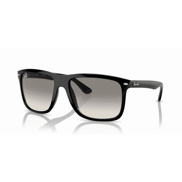 Ray-Ban Boyfriend Two RB4547 Sunglasses 601/32 Black/Clear Grey