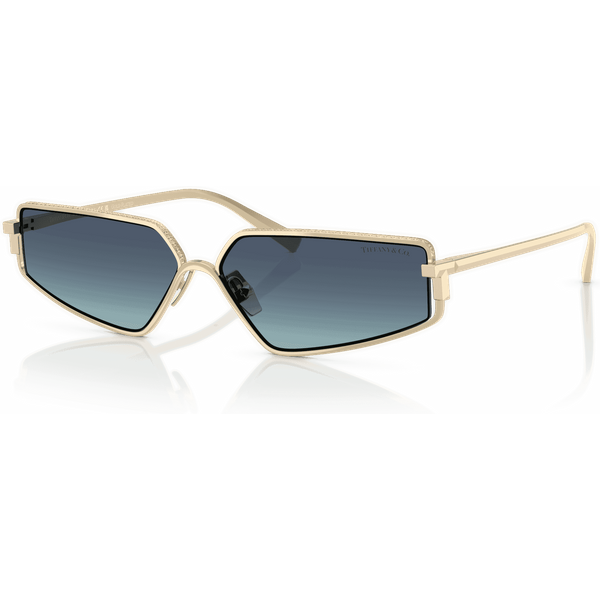 Tiffany & Co. TF3113KB Women's Sunglasses 62239S Pale Gold Plated/Azure Gradient Blue