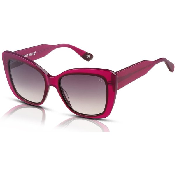 Botaniq BIS-7077 Women's Sunglasses 172 Rich Crystal Berry With Pink Laminations/Grey Grad CAT 3 lens