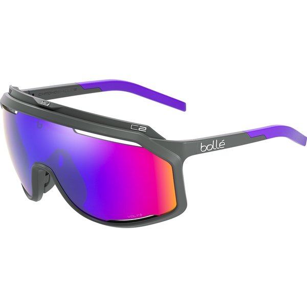 Bolle Chronoshield BS018002 Sunglasses Titanium Matte/Volt+ Ultraviolet Polarised