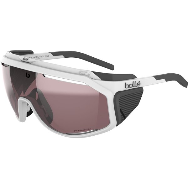 Bolle Chronoshield BS018007 Sunglasses White Matte/Phantom Black Gun Photochromic