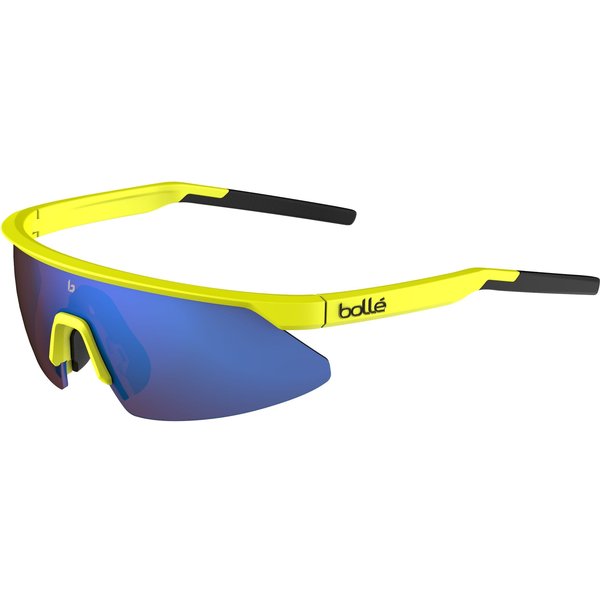 Bolle Micro-Edge BS032006 Sunglasses Acid Yellow Matte/Brown-Blue