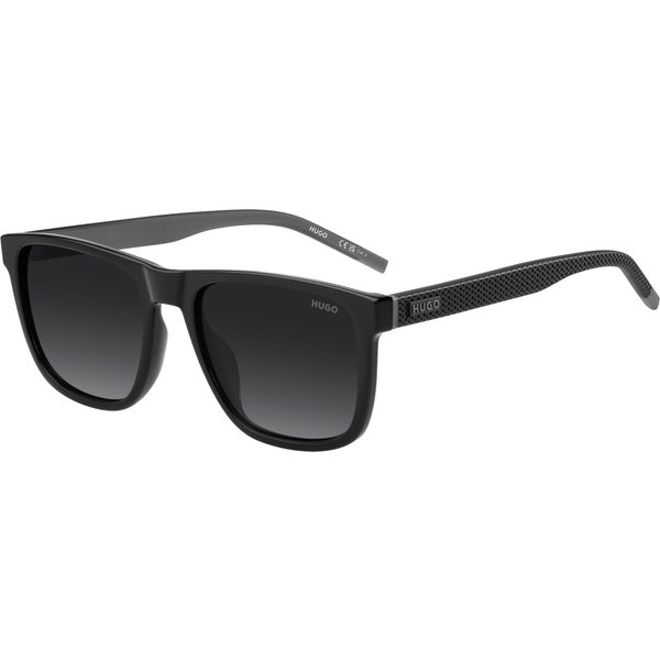Hugo HG1391/G/S Men's Sunglasses 807/9O Black/Dark Grey Shaded