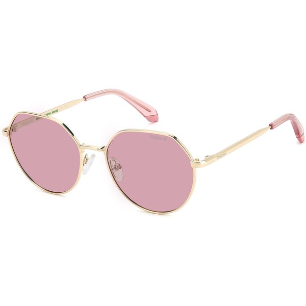 Polaroid Kids PLD 8074/S Unisex Teenager (11-15) Sunglasses EYR/0F Gold Pink/Pink Polarized