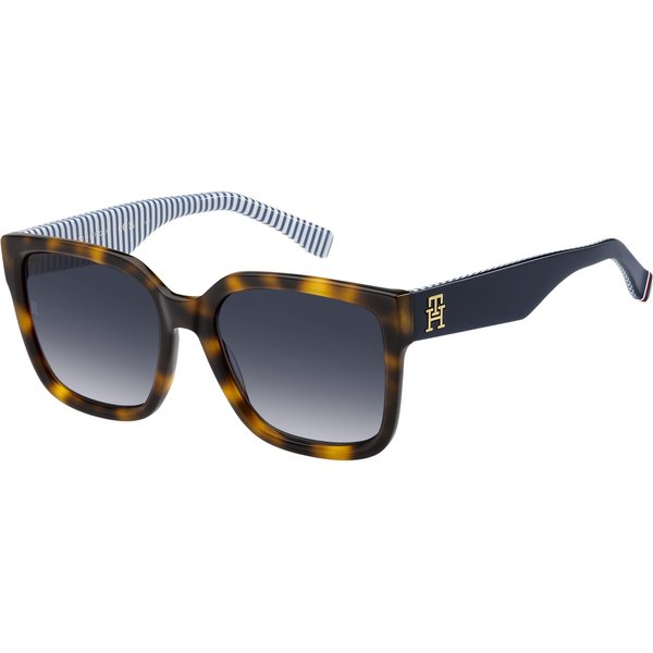 Tommy Hilfiger TH2342/S Women's Sunglasses 05L/08 Havana 2/Dk Blue Shaded