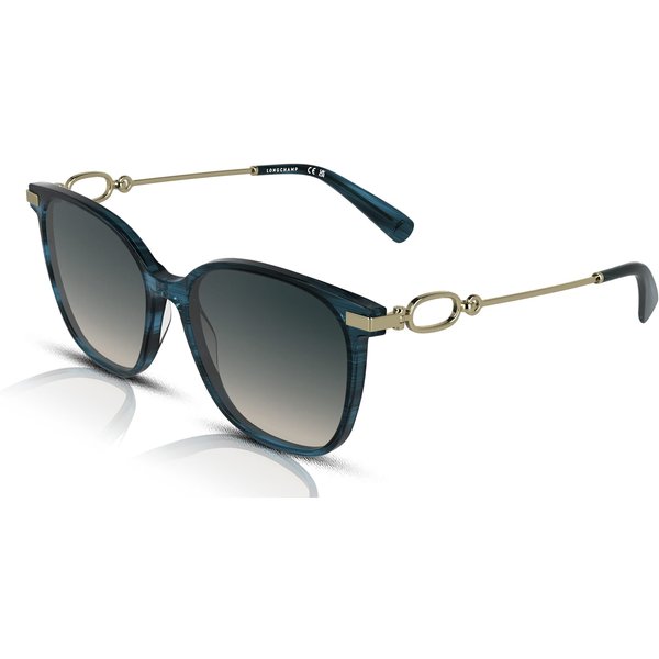 Longchamp LO805S Women's Sunglasses 407 Striped Blue