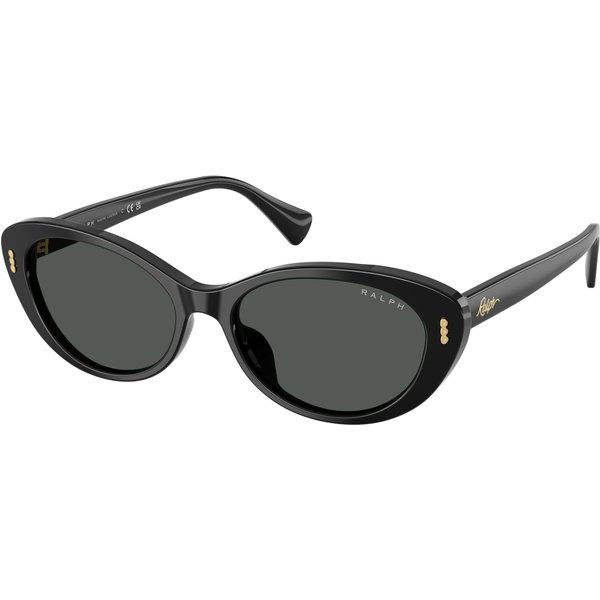 Ralph by Ralph Lauren RA5350U Women's Sunglasses 500187 Shiny Black/Grey