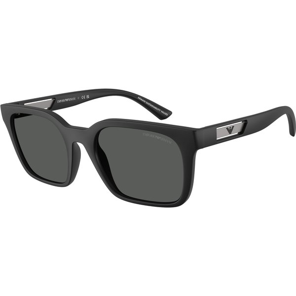 Emporio Armani EA4269 Men's Sunglasses 500987 Matte Black/Dark Grey