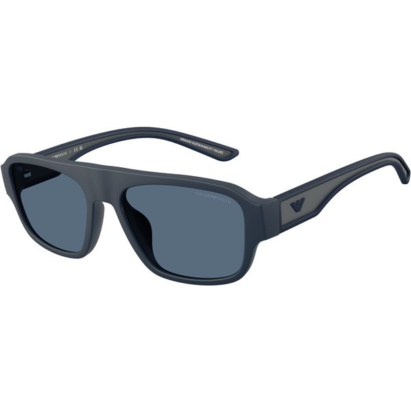 Emporio Armani EA4266U Men's Sunglasses 618580 Rubberized Matte Blue/Dark Blue