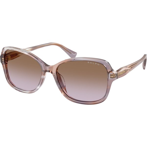 Ralph by Ralph Lauren RA5351U Women's Sunglasses 634068 Striped Brown/Gradient Violet