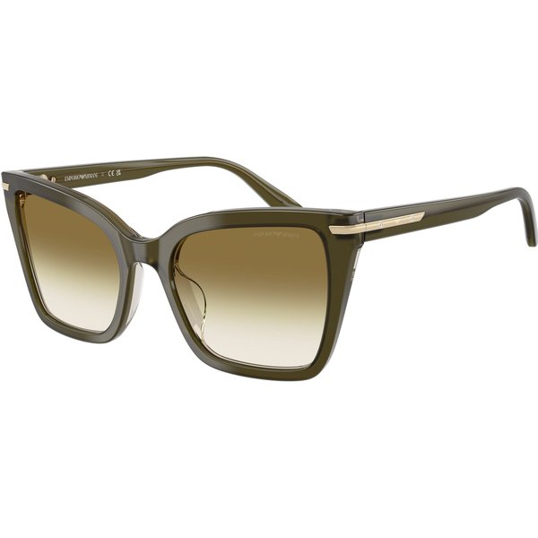 Emporio Armani EA4273BU Women's Sunglasses 63788E Shiny Dark Green/Clear Gradient Dark Green