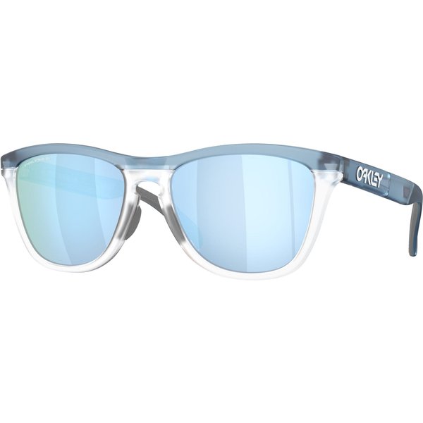 Oakley Frogskins Range XL OO9503 Sunglasses 950303 Transparent Stonewash/Clear/Prizm Deep Water Polarized