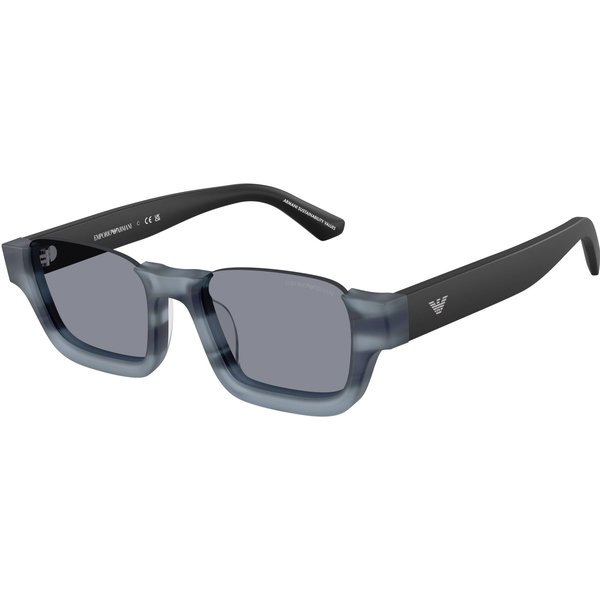 Emporio Armani EA4268U Sunglasses 6368/1 Striped Havana Blue/Grey