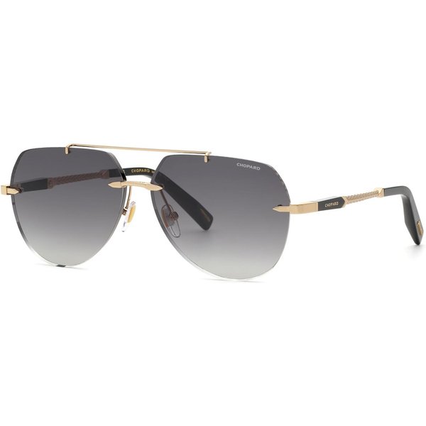 Chopard SCHM44 Men's Sunglasses 0300 Shiny Rose Gold/Smoke