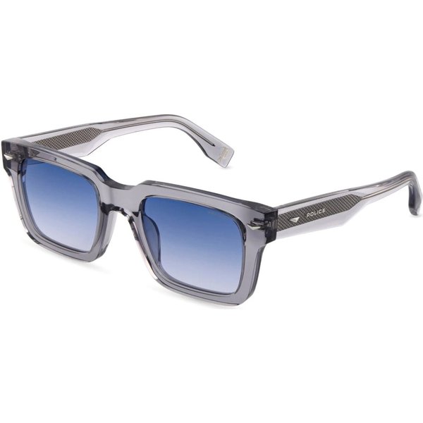 Police Supernova 2 SPLQ88E Men's Sunglasses 04G0 Transparent Grey/Brown