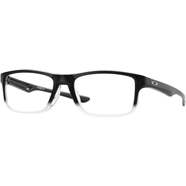 Oakley Plank 2.0 OX8081 Glasses 808112 Polished Black Clear Fade