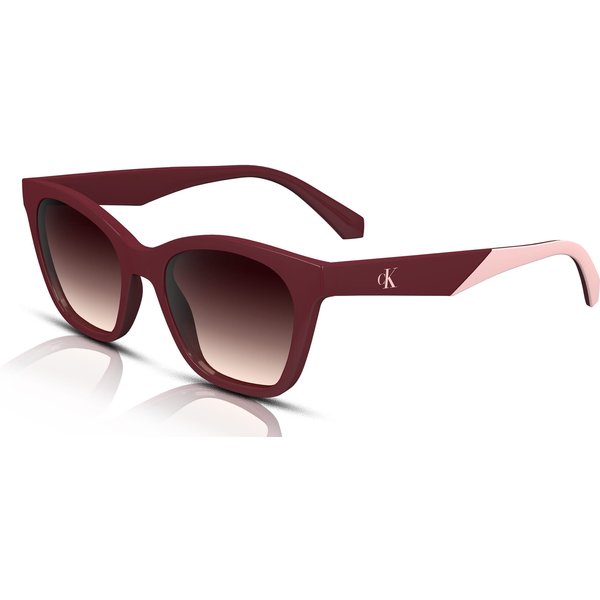 Calvin Klein Jeans CKJ24303S Teen Girl's Sunglasses 605 Burgundy/Brown Gradient