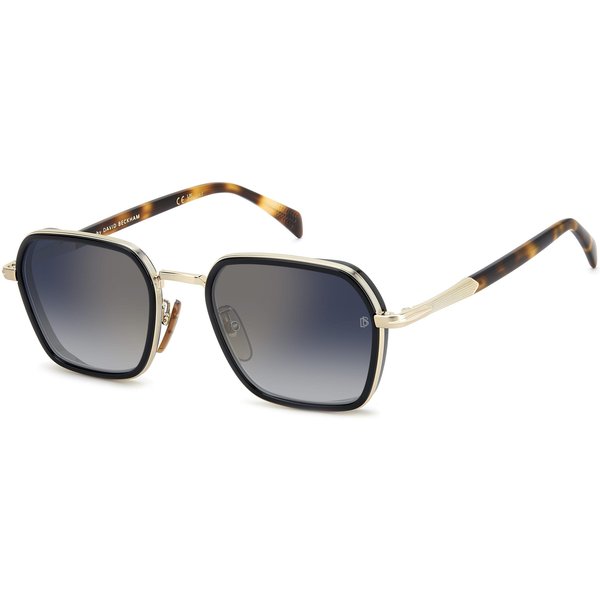 David Beckham DB1194/G/S Men's Sunglasses RHL/1V Gold Black 2/Blue Shaded Gold Mirror