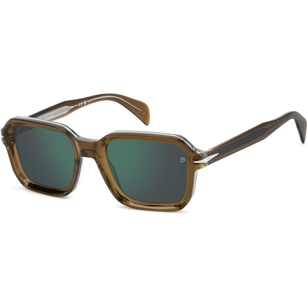 David Beckham DB7147/S Men's Sunglasses TXO/MT Ochre Crystal/Green Mirror