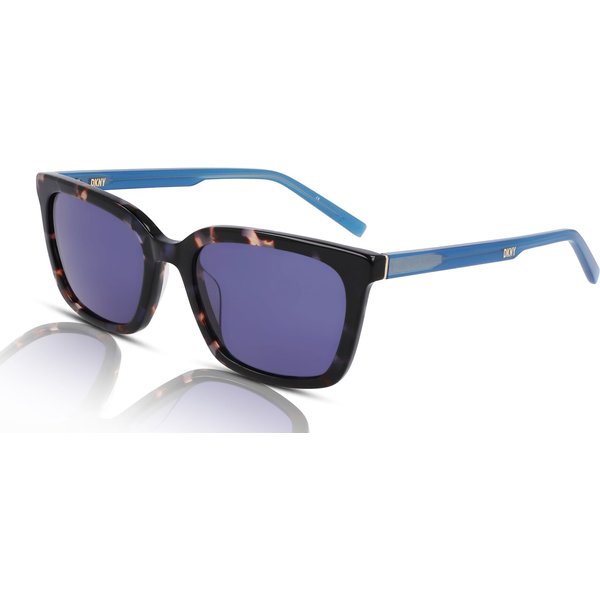 DKNY DK546S Women's Sunglasses 237 Iridescent Dark Tortoise/Blue