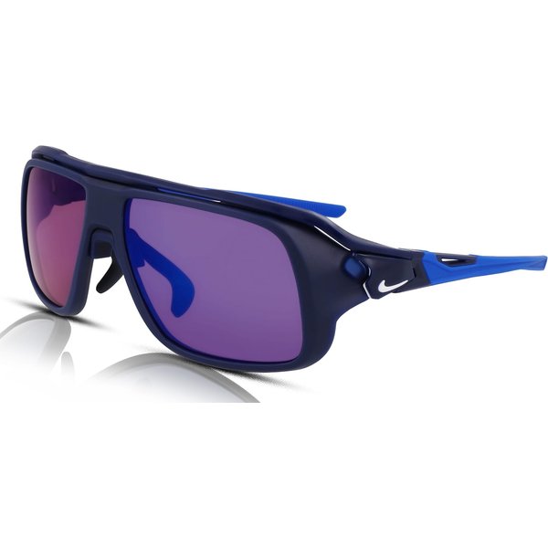 Nike Flyfree Soar E EV24002 Men's Sunglasses 410 Matte Midnight Navy/Road Blue/Clear