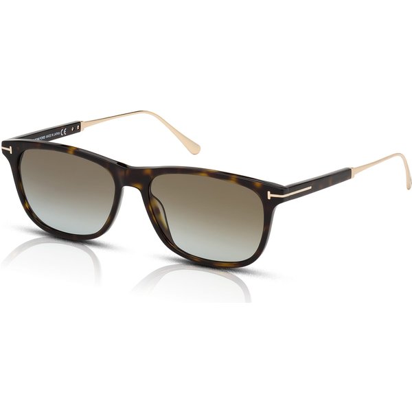 Tom Ford Caleb FT0813 Men's Sunglasses 52G Brown Havana/Brown Mirror