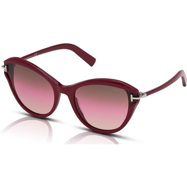 Tom Ford Leigh FT0850 Women's Sunglasses 69F Bordeaux/Brown-Pink Gradient