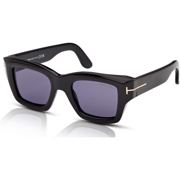 Tom Ford Ilias FT1154 Men's Sunglasses 01V Shiny Black/Blue