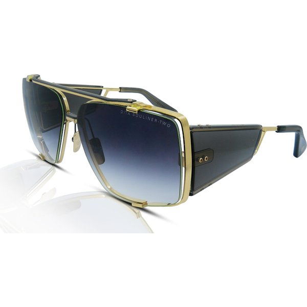 Dita Souliner-Two Men's Sunglasses DTS136-64-01-Z Gold/Black Iron/Dark Grey Gradient